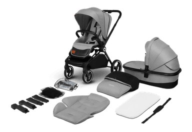 LIONELO Kočárek kombinovaný Mika 2v1 Grey Stone