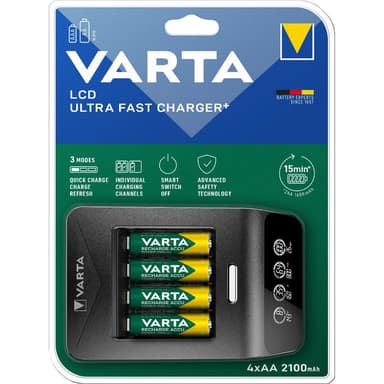 Nab.LCD UltraFast+4xAA 2100mAh+12V VARTA